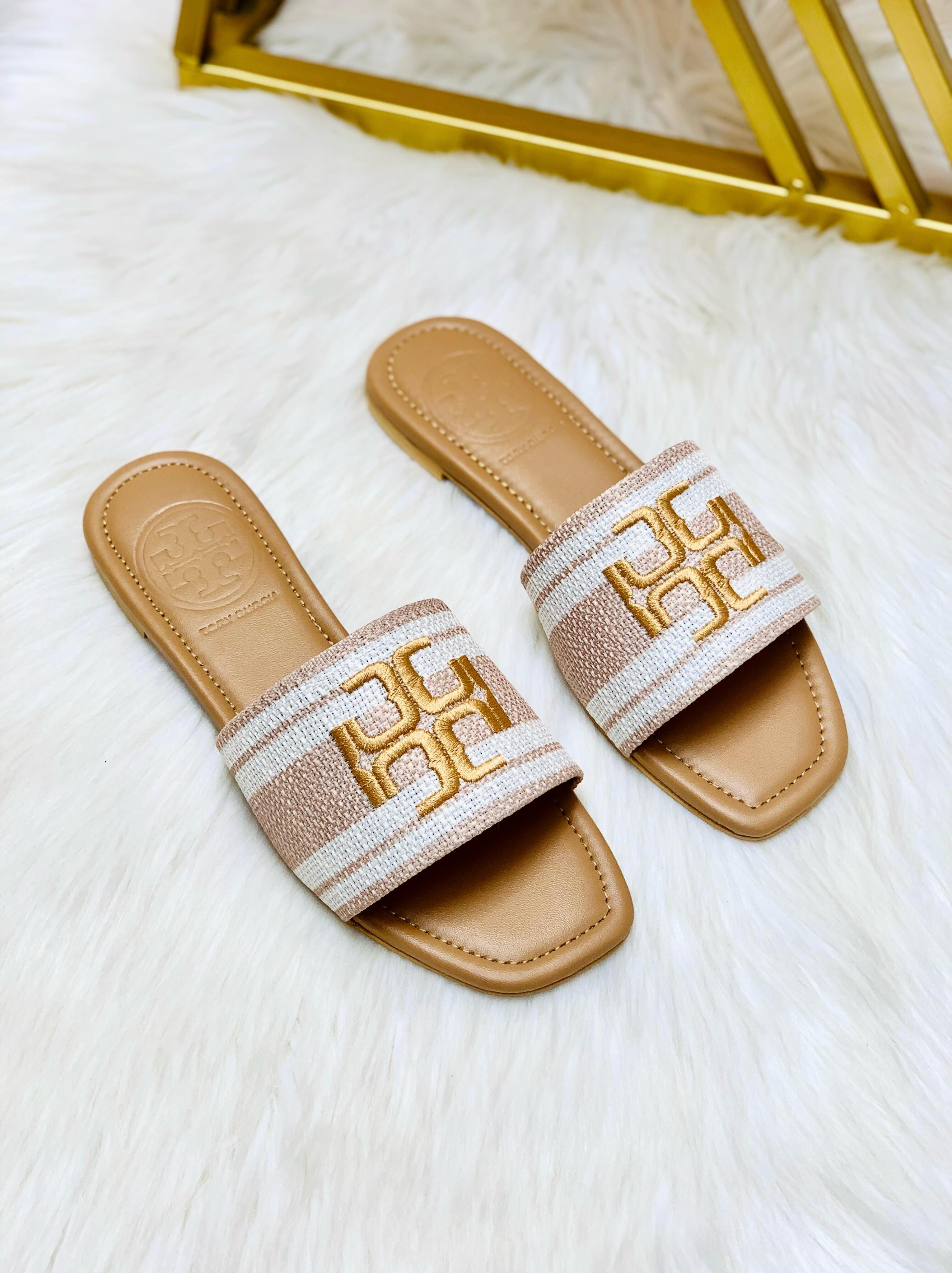 T-o-r-y Burch Embroidery Flat Slipper