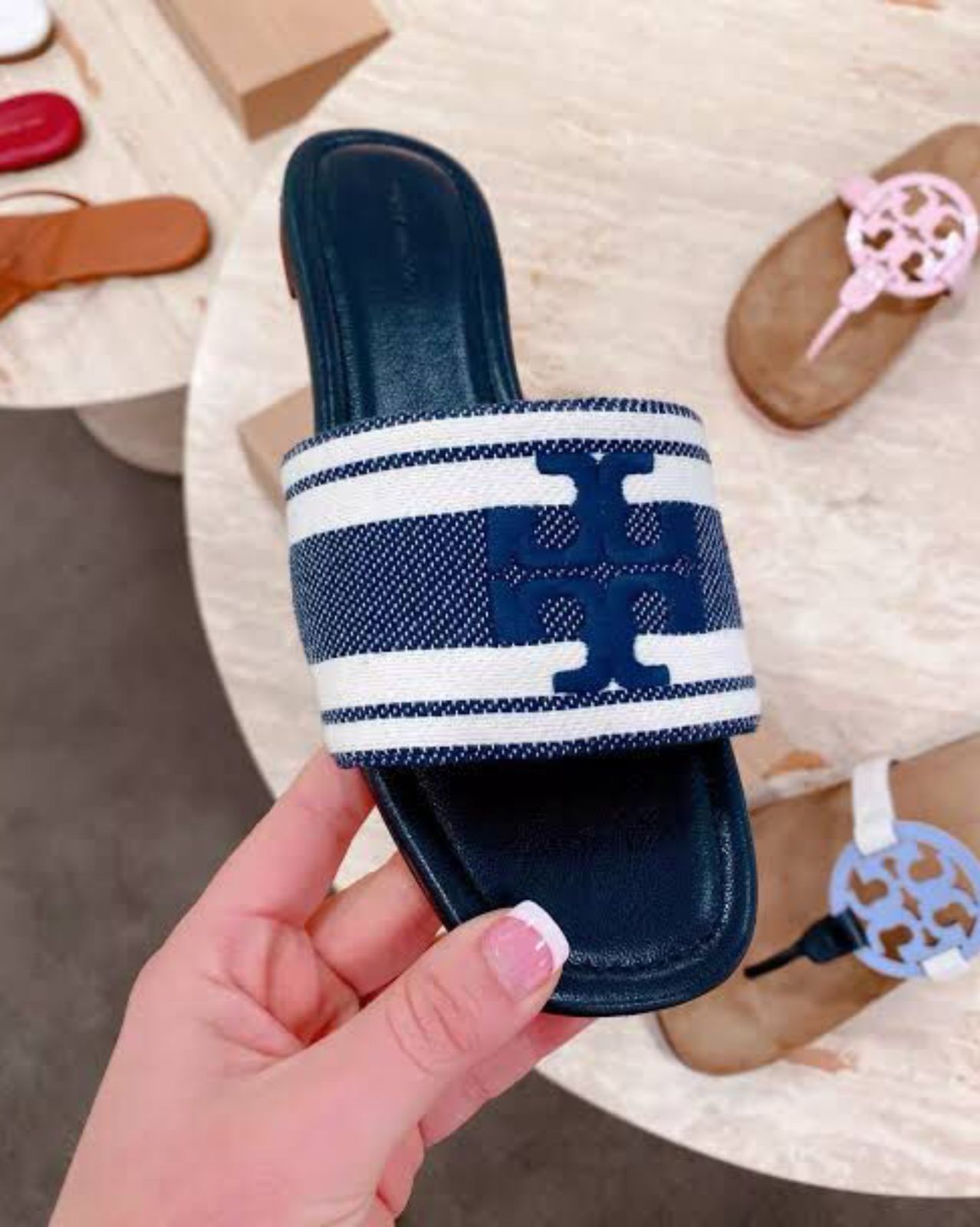 T-o-r-y Burch Embroidery Flat Slipper