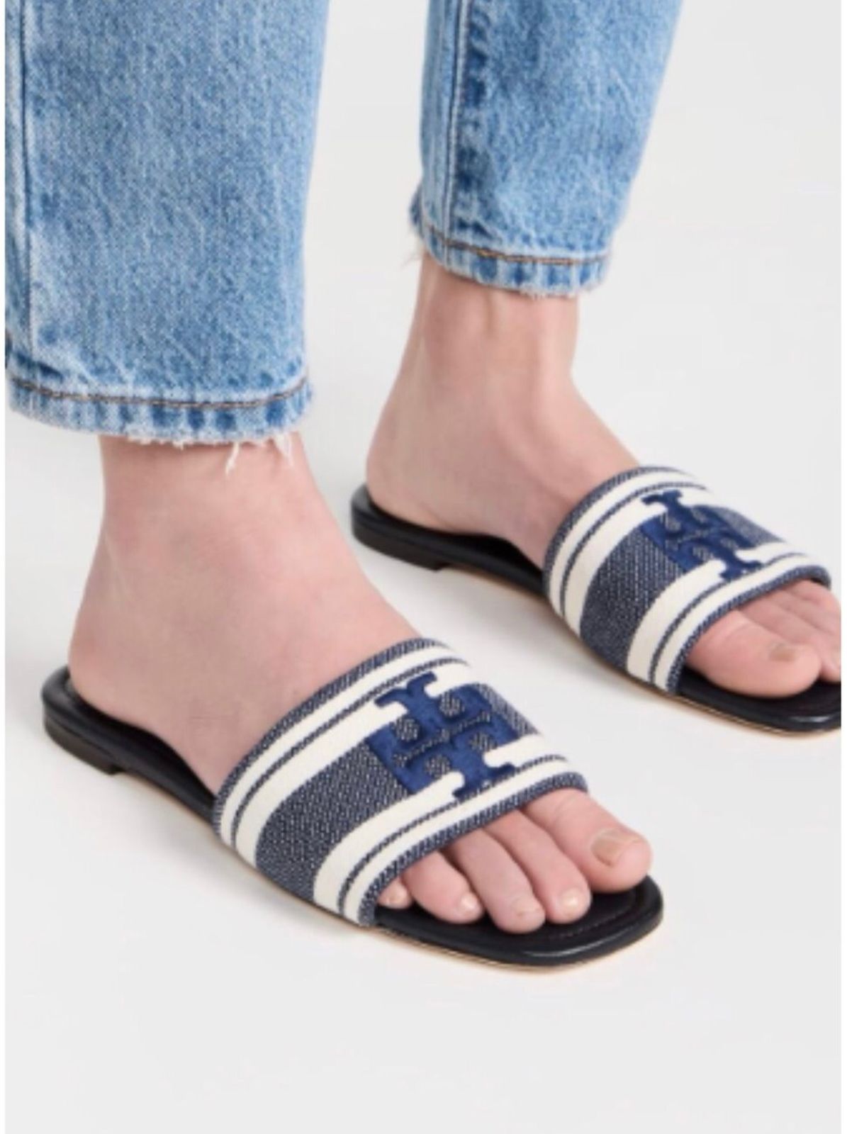 T-o-r-y Burch Embroidery Flat Slipper
